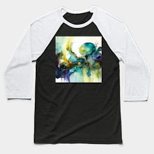 Watercolor Colorful Abstract Baseball T-Shirt